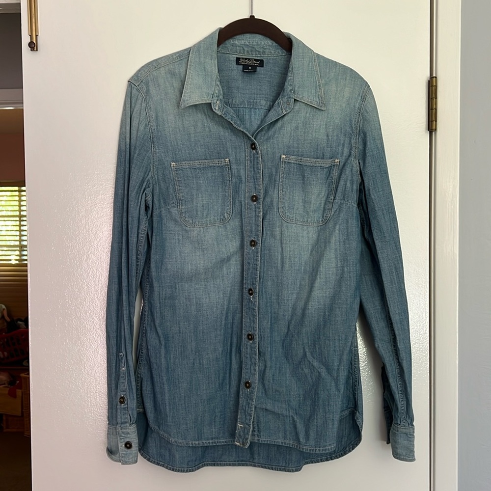 Lucky Brand button-down chambray shirt